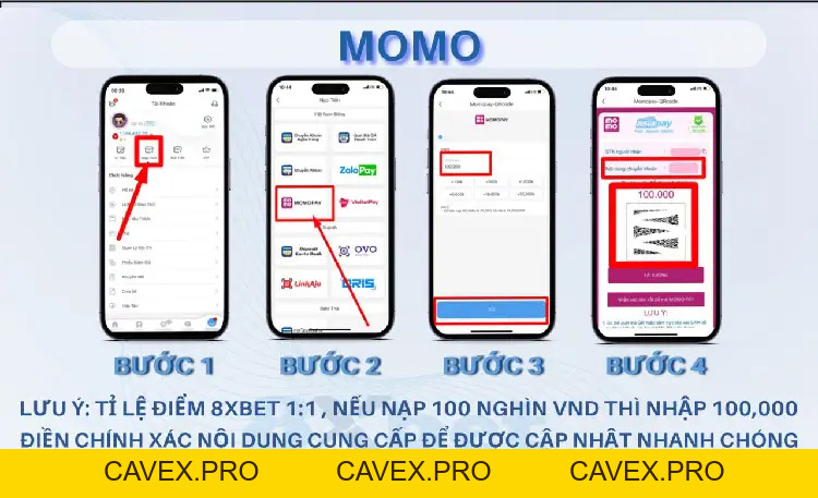 Hướng Dẫn Cách Nạp Tiền 8xbet Cho Thành Viên Mới - Cavex