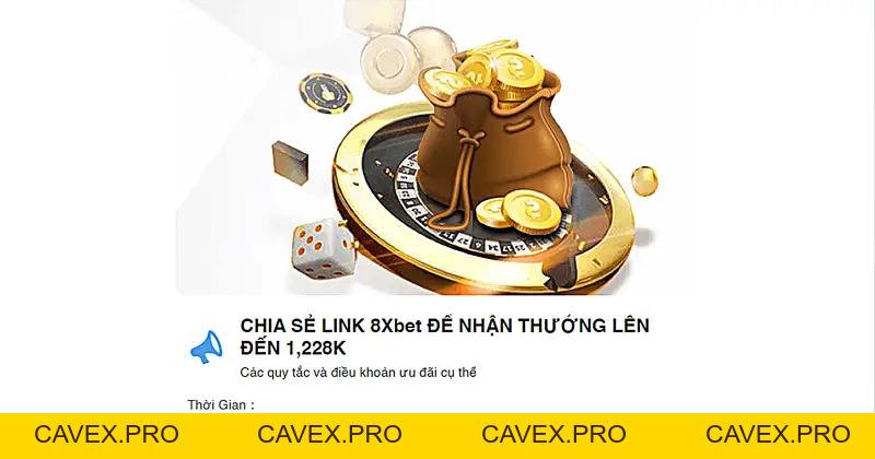Khuyến mãi 8xbet | Trao thưởng hấp dẫn cho mọi thành viên - Cavex