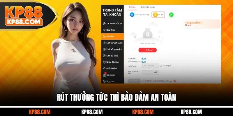 Rút Tiền KP88 Tốc Độ Vượt Trội 1 Phút, An Toàn Tuyệt Đối - Cavex